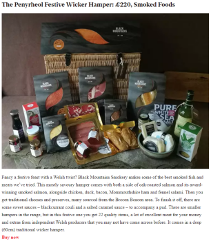 Independent Luxury Welsh Christmas Hamper